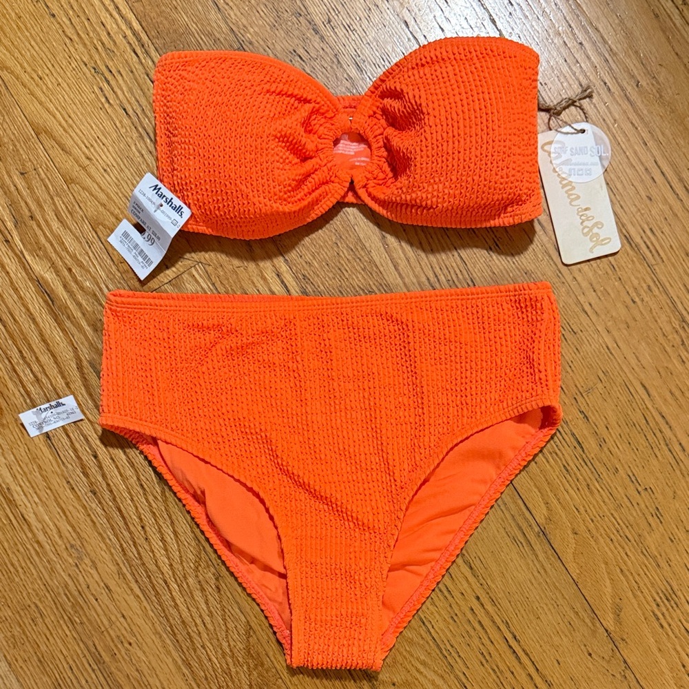 Marshalls Vibrant Orange Swimwear Set